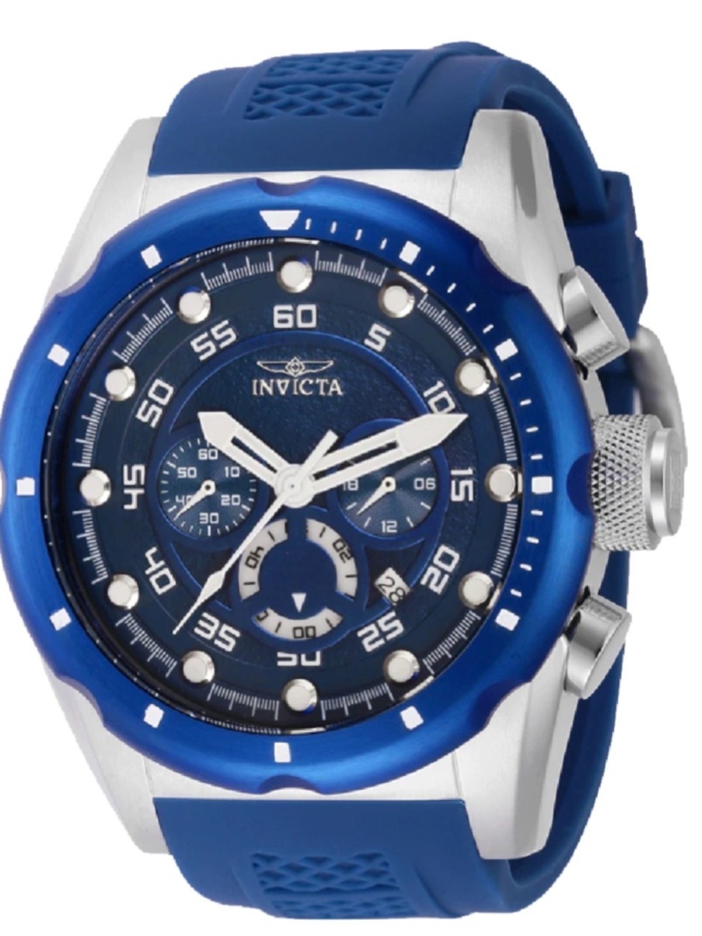 Invicta Men’s Blue Silicone Strap Chronograph Watch 69833